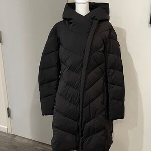 Calvin Klein Black Hooded Puffer Coat